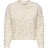Only - Hua Life Flow Detail Sweater - Off White - Dames