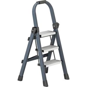 Opvouwbare 3-traps ladder met leuningen - 350 lbs