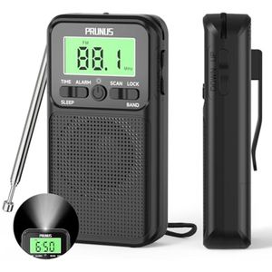 Draagbare FM/AM Radio met Alarm en Slaaptimer - Ideaal voor Kamperen en Wandelen