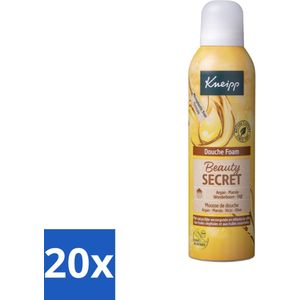 20 x Kneipp - Douche schuim - Beauty Secret - 200 ml - Douche Schuim - Natuurlijke Oliën - Huid Verzorging - Luxe Geur - Huid Hydraat