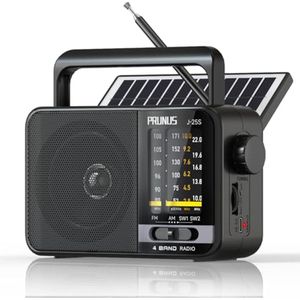 Draagbare Oplaadbare FM/AM Radio met Grote Knoppen en Uitstekende Ontvangst