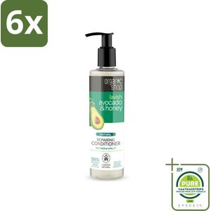 Organic Shop - Natural Repairing Conditioner - Avocado & Honey - 280 ml - Voordeelverpakking - 6 stuks - Herstellende conditioner - Avocado conditioner