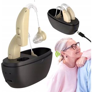 Digitaal Hoortoestel - Achter-het-oor - Geluidscollector - Oplaadbaar - Geluidsversterking - Intelligente Ruisonderdrukking