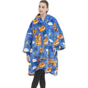 Oversized Deken Hoodie Sweatshirt voor Volwassenen – Comfortabele en Warme Deken voor Dames en Heren