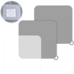 3 stuks geurremmende silicone doucheafvoerdeksels voor badkamer, keukenspoelbak en toilet (transparant grijs)