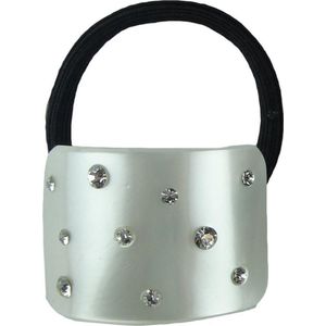 Jessidress Elastiekjes Dames Haar Elastiek met strass - Wit