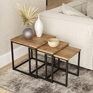 Set van 3 Coffee Tables Metal ,Salontafel