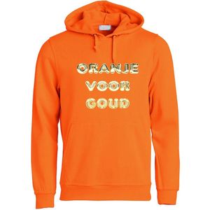 Oranje voor Goud Oranje Hoodie | Nederlands Elftal | EK Duitsland 2024 | Voetbal | Unisex | Trui | Sweater | Hoodie | Capuchon