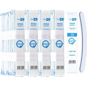 Nail4U Basic Banaan Vijl 100/180 - 100 stuks