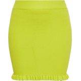 MYMO - Minirok - Limoen - Knitwear - Slanke Pasvorm