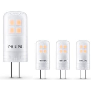 Philips - LED Capsule Steeklamp G4 - Warm Wit - 1W LED vervangt 10W halogeen - 4-pack