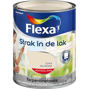 Flexa Strak In De Lak Hoogglans - Zandbeige - 0,25 liter
