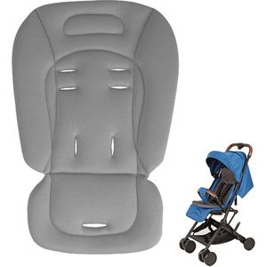 Kinderwageninzetstuk voor babysteun - Ademend katoenen zitkussen voor peuters - Wasbaar en verstelbaar - Vlekbestendig - Veelzijdig gebruik voor pasgeborenen .