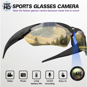 Zonnebril met Ingebouwde Camera – Handsfree Video & Foto – Compact & Discreet – Full HD 1080P Videobril – 1920 x 1080 pixels – Handsfree Opnemen – Sport & Outdoor Videobril – USB Oplaadbaar – Inclusief 64GB Geheugenkaart | House of Discovery
