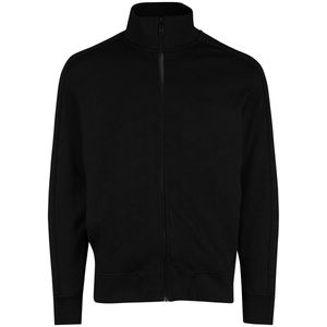 BOSS GREEN - Sweatvest - Zwart - Gewatteerde Jacquard - Regular Fit - Ritssluiting