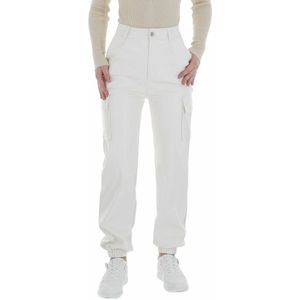 Emma&Ashley Joggingbroek Dames - Dames Broek - Wit - Maat S/36