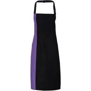 Schort/Tuniek/Werkblouse Unisex One Size Premier Black / Purple 65% Polyester, 35% Katoen