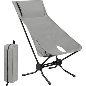 Rootz UltraLight Klapstoel - Draagbare stoel - Buitenzitplaats - Duurzame 1000D Oxford-stof - Hoge rugleuning - Lichtgewicht en compact - 56 cm x 88 cm x 72 cm