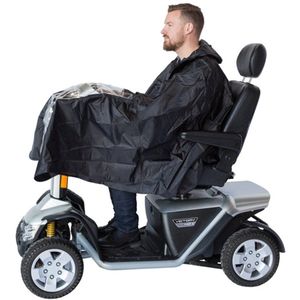Zorgtrader - Scootmobiel regenponcho - Zwart