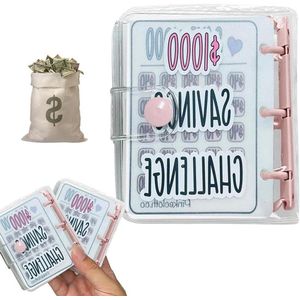 1000 Geldbesparende Mini-Map Envelop Uitdagingen - Geldorganisator en Budgetmap met Geldenveloppen