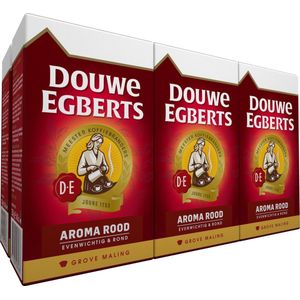 Douwe Egberts Aroma Rood Grove Maling filterkoffie - 6 x 500 gram