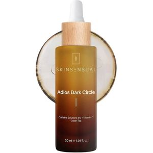 Skin Sensual - Adios Dark Circle, Verzorgende Oogcontour Serum, Verminderen van Fijne Lijntjes, Donkere Kringen en Wallen, Bevat Cafeïne-oplossingen 5%, Vitamine C en Groene Thee, Hydraterende oogcontour - 30 ml