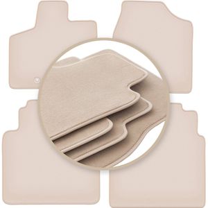 PREMIUM beige vloermatten voor: Chrysler Grand Voyager V minivan 2008-2016