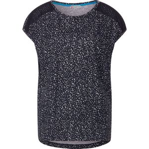Street One - T-shirt - Blauw - Korte Mouwen