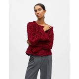 OBJECT - Blouse 'OBJDARIA' - Karmijnrood - Blouseshirt