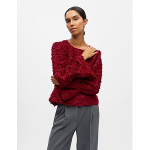 OBJECT - Blouse 'OBJDARIA' - Karmijnrood - Blouseshirt