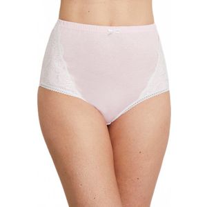 Katoenen slip met hoge taille en kant - set van 3