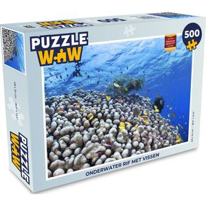 Puzzel Onderwater rif met vissen - Legpuzzel - Puzzel 500 stukjes