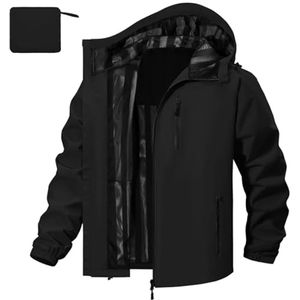 Heren Regenjas - Waterdicht Windbreaker Outdoor Fiets- en Wandeljack voor 4 Seizoenen