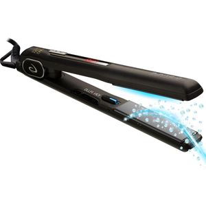 Professional Ionen-Stijltang Gaat Pluis tegen Titanium Coating - Instelbare temperatuur 150 °C tot 230 °C - Made in Italy