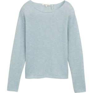 TOM TAILOR DENIM - Trui - Lichtblauw - Gemêleerd - Recht Model