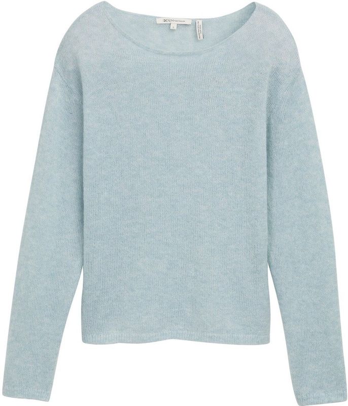 TOM TAILOR DENIM - Trui - Lichtblauw - Gemêleerd - Recht Model