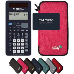 CALCUSO Basispakket roze met Rekenmachine TI-30X Plus Mathprint