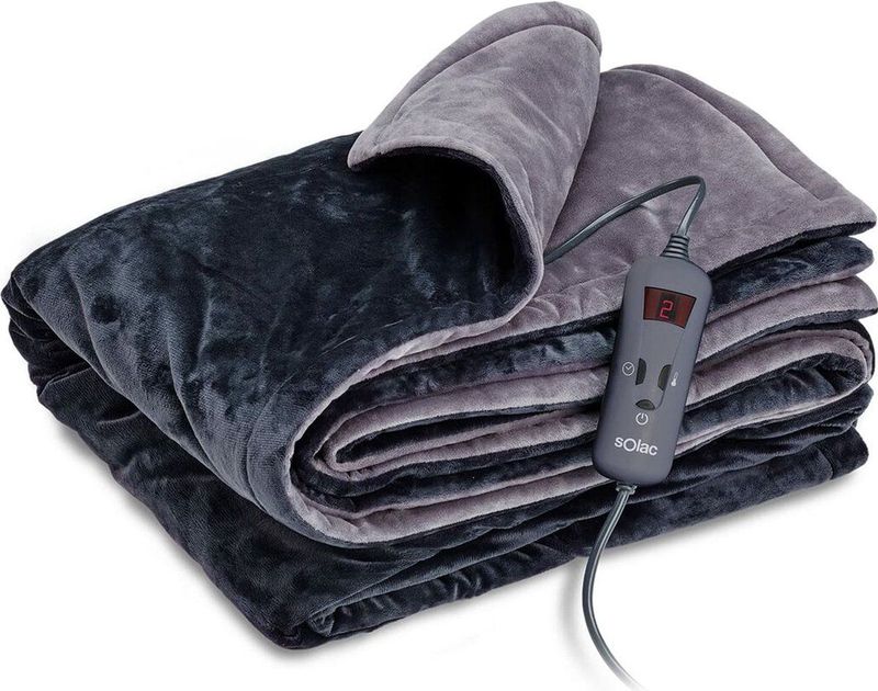 Elektrisch Deken Solac CT8608 Grijs (140 x 180 cm)