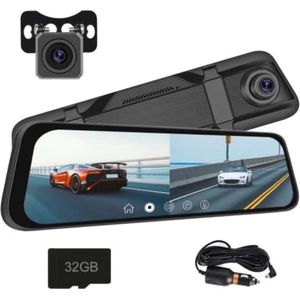 Dual dashcam - Dashcam voor en achter - Auto camera dashcam - Dashcam auto - Dual dashcam voor auto - Zwart