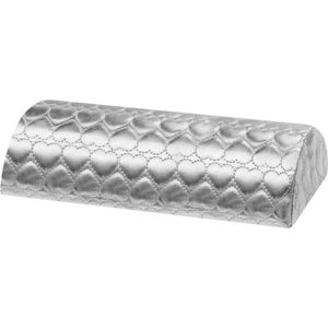 Manicure Kussen - Armsteun Nagelstyliste Handkussen - Manicure Tafel Kussen - Hartjesmotief Zilver