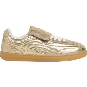Pepe Jeans - PLS000010 - Sneakers - Goudkleurig - Leer - Plat - Veters