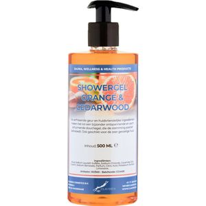Douchegel Sweet Orange & Cedarwood 500 ml - met gratis pomp - Showergel