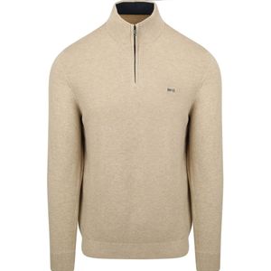 McGregor - Half Zip Trui - Sand - Merinowol - Heren - Pullover