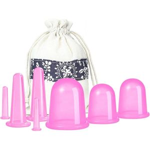 7 stuks - Cellulite Cups - Cupping For Cellulite - Premium Kwaliteit Cupping Set - Cupping Cups - Full Body - Cupping Cups Massage - VacuüM Silicone Cupping Set - Anti Sinaasappelhuid - Anti Cellulitis Massage - Voor Gezicht, Armen En Benen