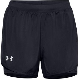 Under Armour - UA Fly By 2 - in - 1 Shorts - Dames Sportbroek - Zwart