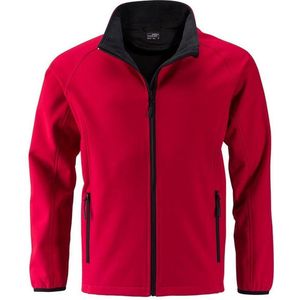 James and Nicholson Heren Promo Softshell-jasje (Rood/zwart)