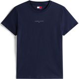 Tommy Jeans T-shirt Tjw Reg Linear Ss Tee Dw0dw21964 C1g Dark Night Navy Dames Maat - XXS