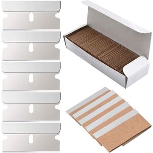 100 stuks niet-kras scheermesjes voor het reinigen van glas en keramische kookplaat