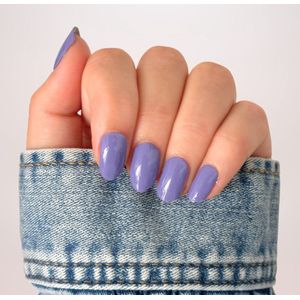 BIMA Nails - Gellak Nagel Stickers - Gel Nagel Wraps - Effen/Solid Paars - Purple Rain