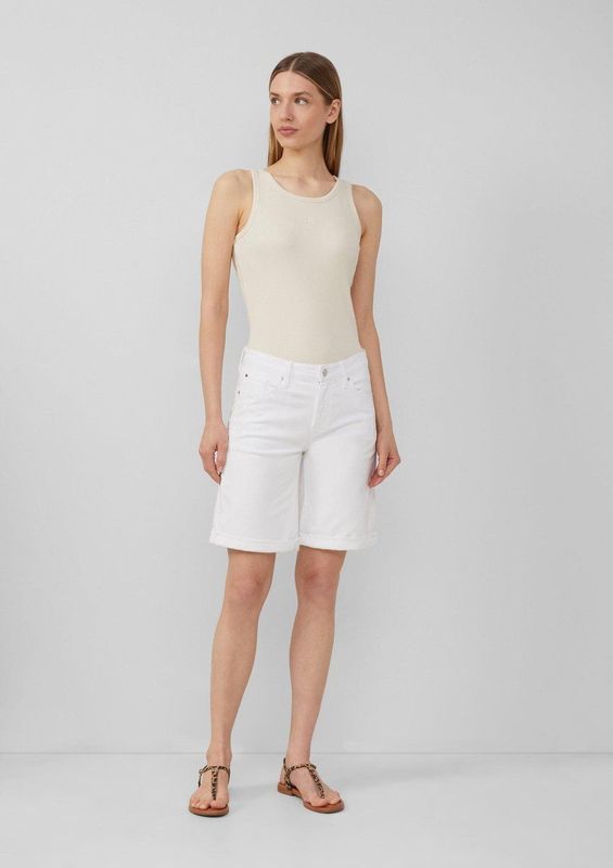 s.Oliver - Karolin - Jeans - Wit - Regular Fit - Knielengte